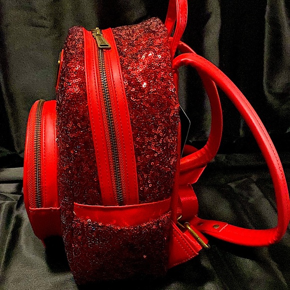 Brand new with tags. Red sequins Evil Queen Loungefly backpack. - Picture 2 of 9